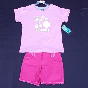 Girls Shorts & T Shirt